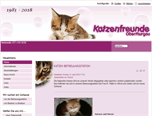 Tablet Screenshot of katzenfreunde-oberthurgau.ch